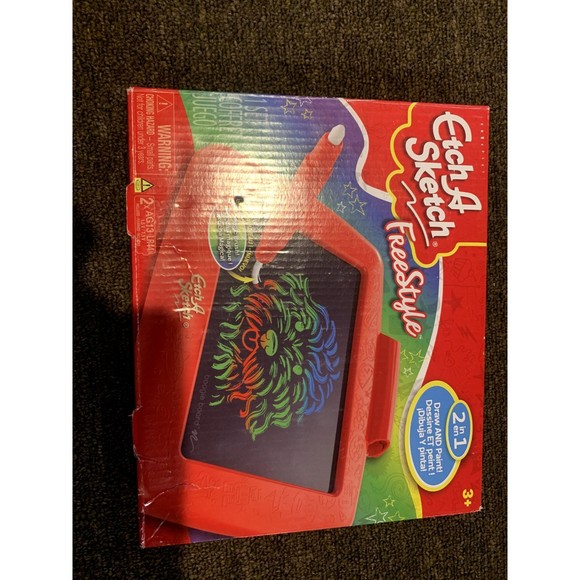 Etch A Sketch Freestyle Drawing Tablet 2-in-1 Stylus Pen & Magic Paintbrush New - Picture 5 of 10